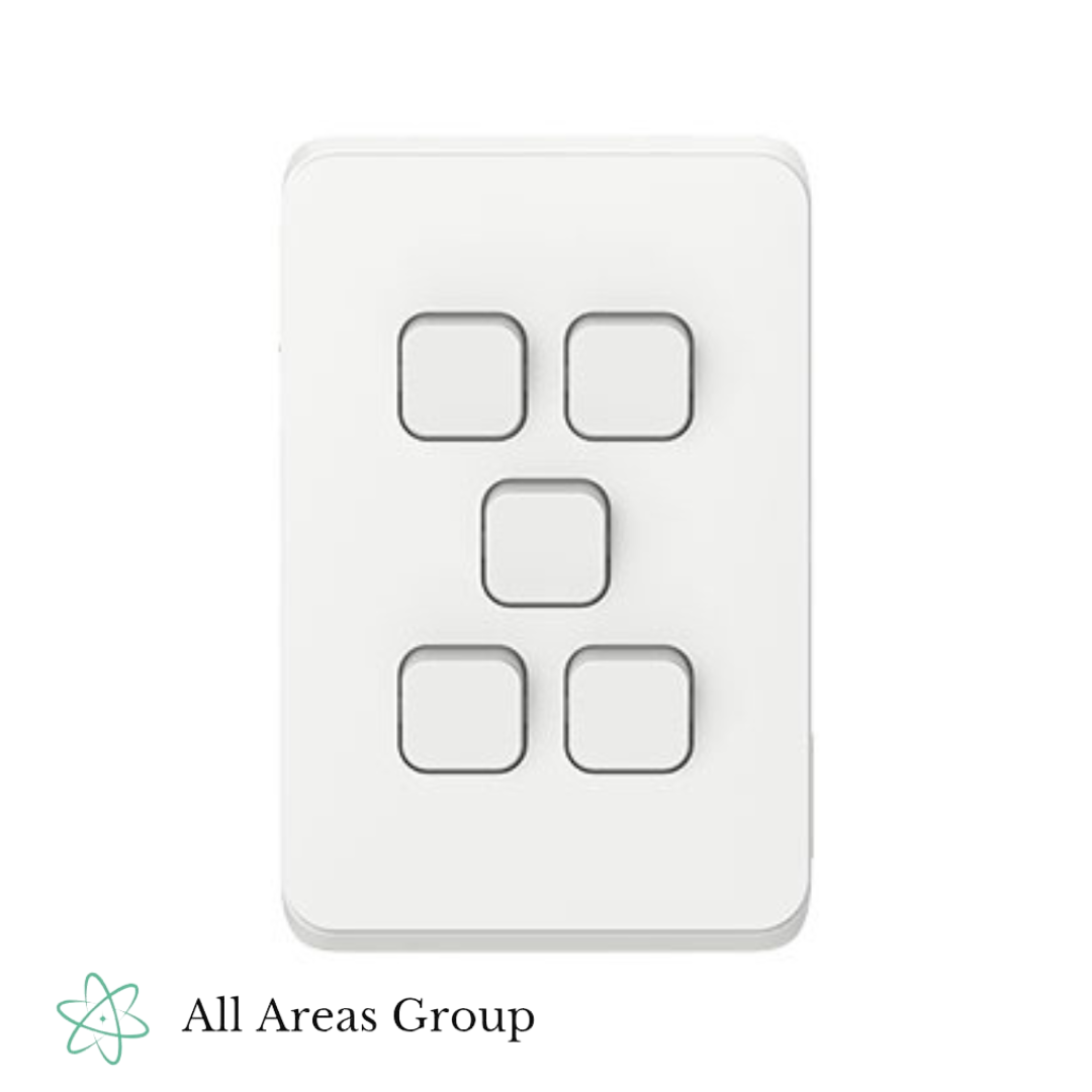 Clipsal Iconic 3045VA-VW Light Switch (Vert)