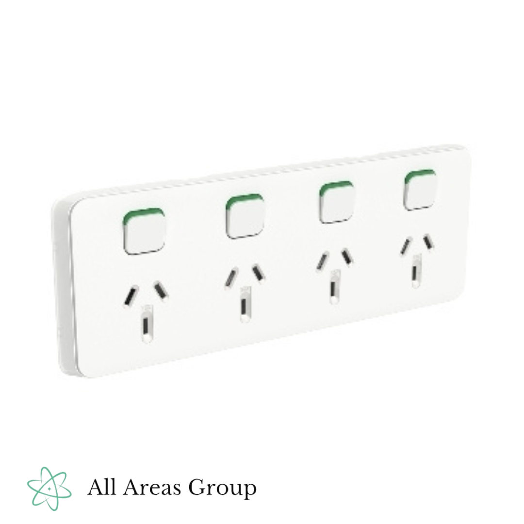 Clipsal - Iconic Series - Quad Power Point – 3015/4-VW