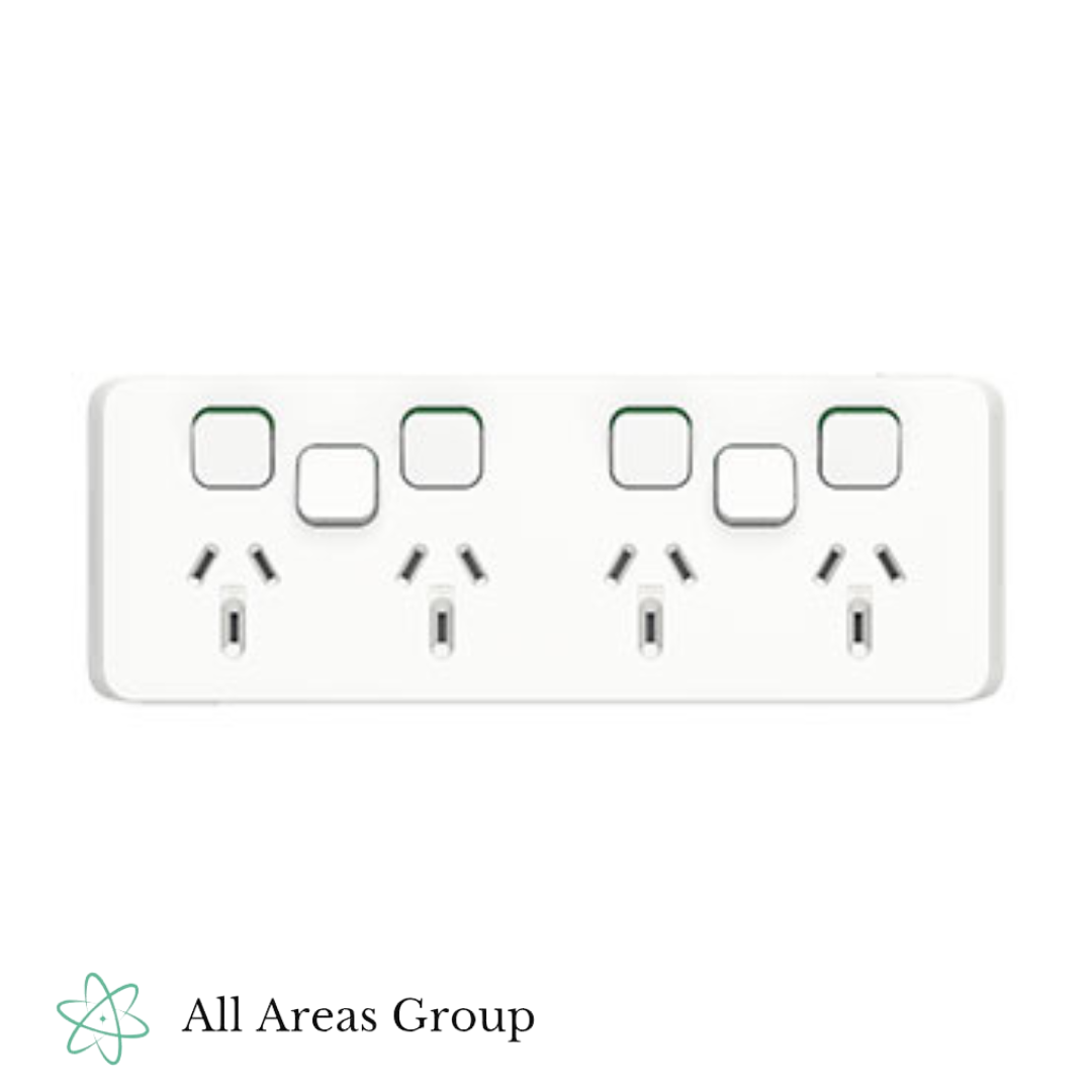 Clipsal Iconic Quad GPO with USB – VW