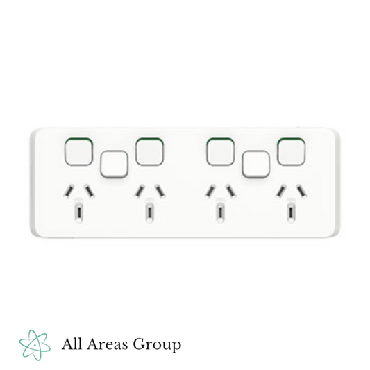 Clipsal Iconic Quad GPO with USB – VW