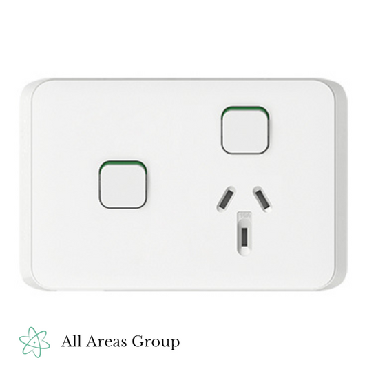 Clipsal Iconic GPO with Extra Switch – VW