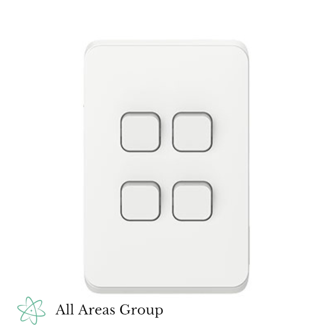 Clipsal Iconic 3044VA-VW Light Switch (Vert)