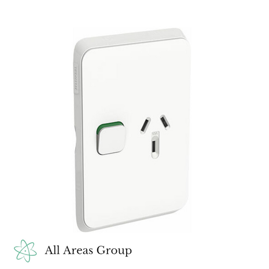 Clipsal - Iconic Series - Vertical Power Point 10A – 3015V-VW