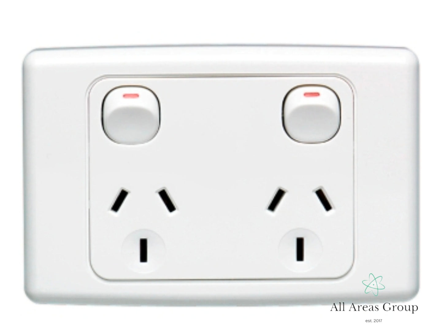 Clipsal 10 Amp 2000 SERIES Double Internal Power Point White